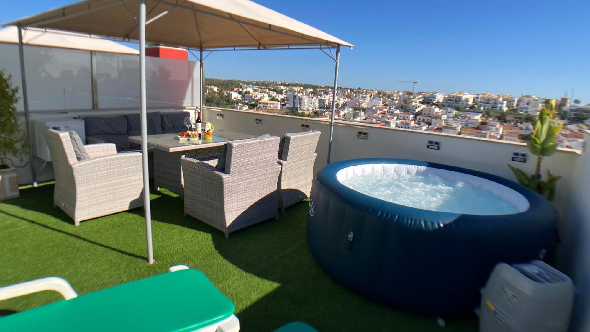 Apartment Beta - 2 Bedrooms, Private Rooftop Patio With Hot Tub, Bbq And View Ferragudo  Kültér fotó